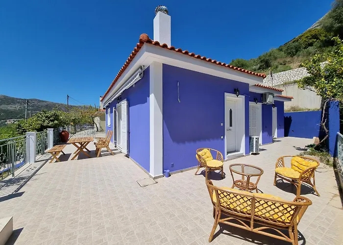 Ionian Blue House 3br Retreat Near Myrtos Casa vacanze Andipáta